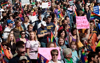 Illustration for article titled Scenes From The National Equality March